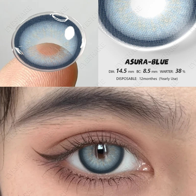 Lentes de Contato Coloridas Olhos Naturais | Anual (Caixa c/ 2 lentes)