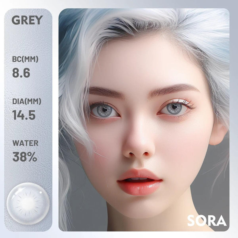 Lentes de Contato Coloridas Visuashow New Design Sora