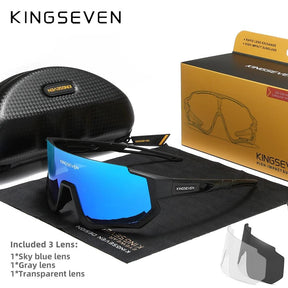 Kit Óculos de Sol Polarizado KINGSEVEN | Outdoor Series | Proteção UV400