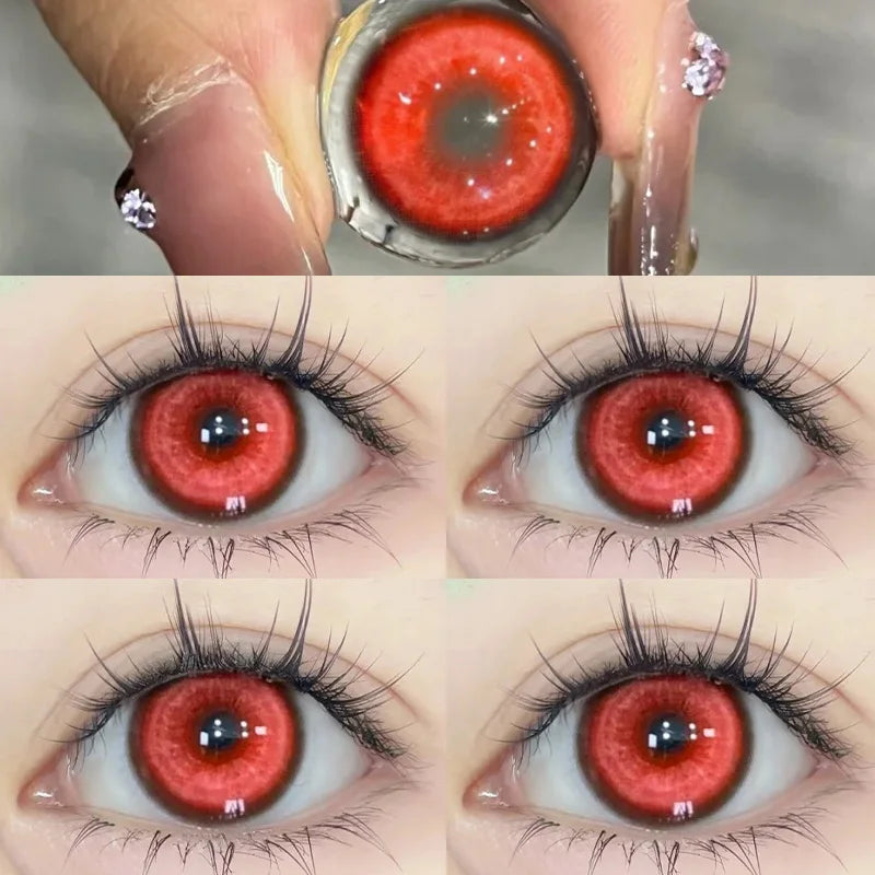 Lentes Halloween Vermelho Sangue