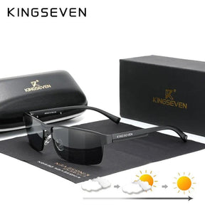 Kit Óculos de Sol Polarizado KINGSEVEN Photochromic | Proteção UV400 Anti-Reflexo