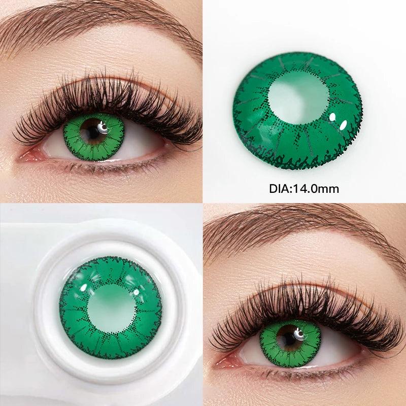 Lentes de Contato Coloridas para Halloween Fantasia Cosplay OVOLOOK