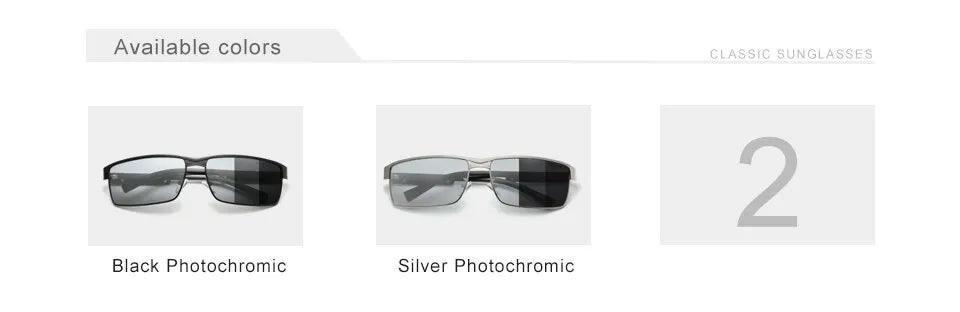 Kit Óculos de Sol Polarizado KINGSEVEN Photochromic | Proteção UV400 Anti-Reflexo