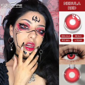 Lentes Coloridas para Halloween Cosplay Fantasia Boo