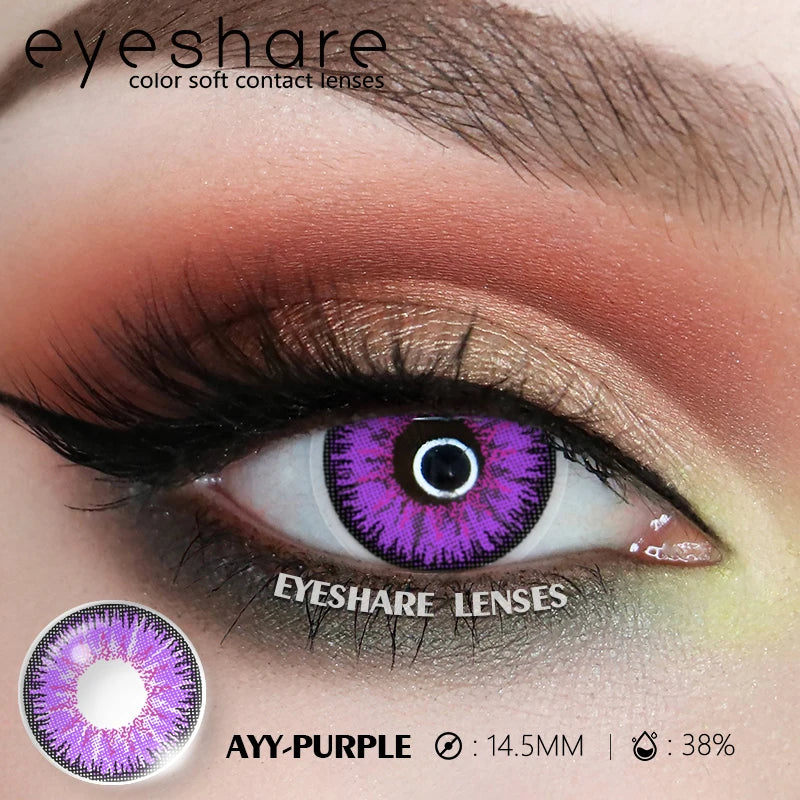 Lentes Coloridas para Halloween Cosplay Fantasia Boo
